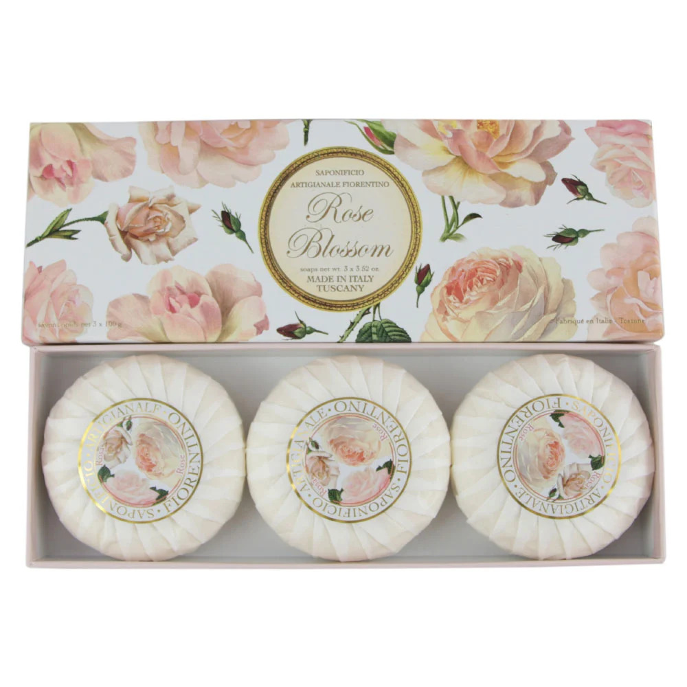 Fiorentino Set Sapun 3x100 g Rose Blossom