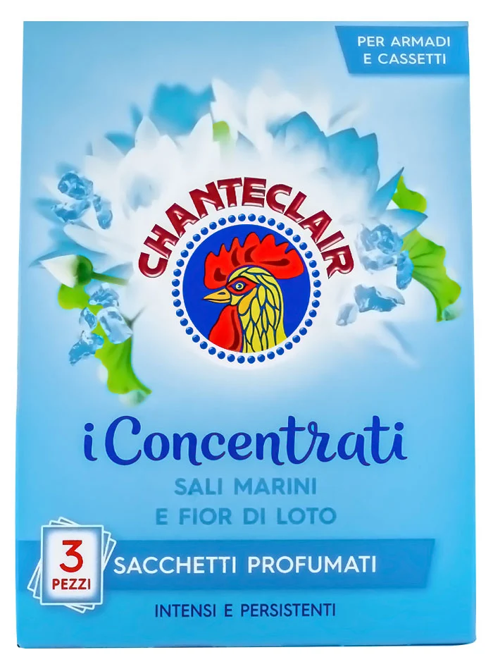 Chante Clair Saculeti parfumati 3 buc (3x12 g) Sali marini e fior di loto