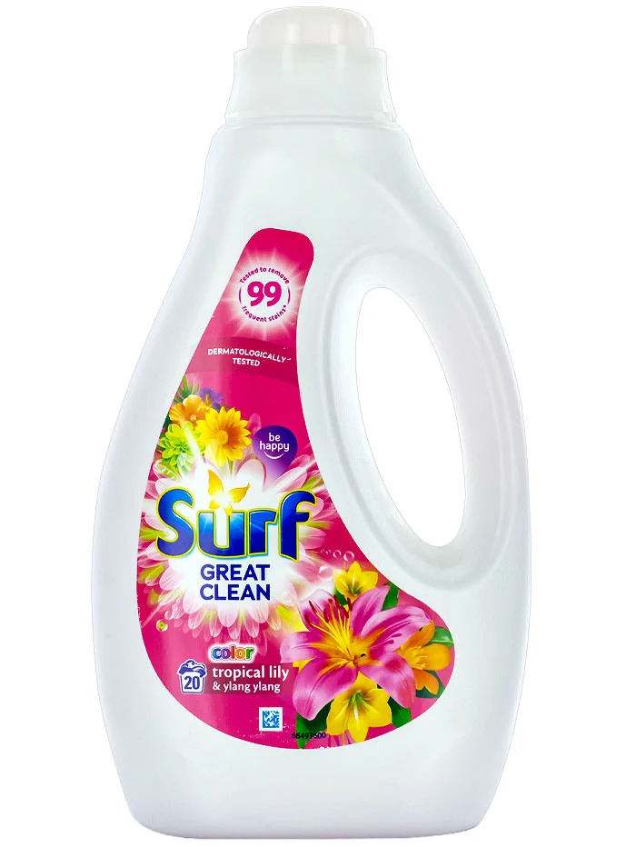 Surf Detergent lichid 1L 20 spalari Color Tropical Lily+Ylang Ylang