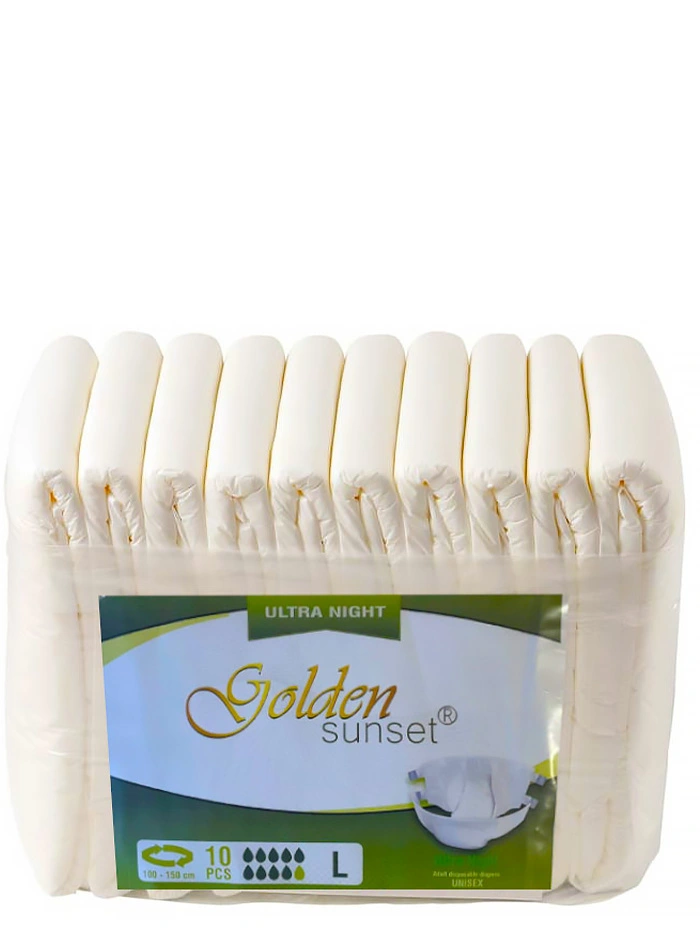 Golden Sunset Scutece Adulti Large 10 buc