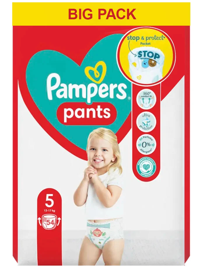 Pampers scutece chilotel nr.5 11-17 kg 54 buc Baby-Dry