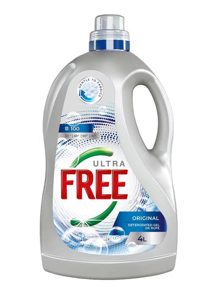 Ultra Free Detergent Lichid 4 L100 spalari Original