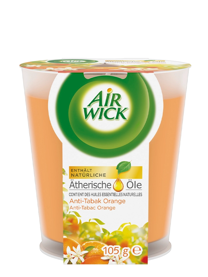 Airwick Lumanare odorizanta 105 g Anti-tabac Orange