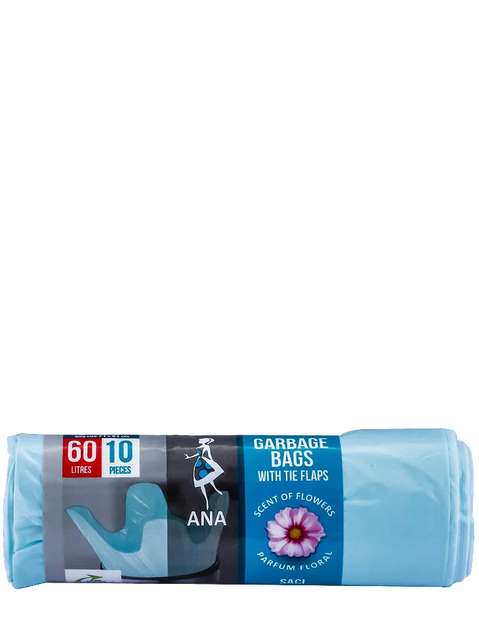 Anna Saci menajeri parfumati cu urechi 60 L 10 buc Floral Turcoaz