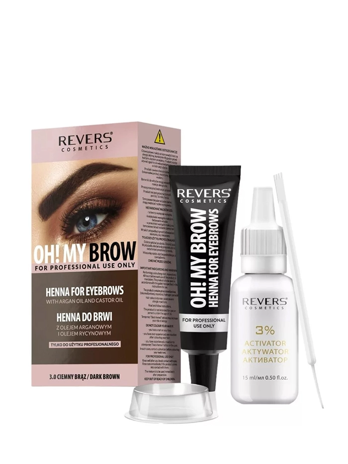 Revers Henna pentru sprancene 15 ml Dark Brown