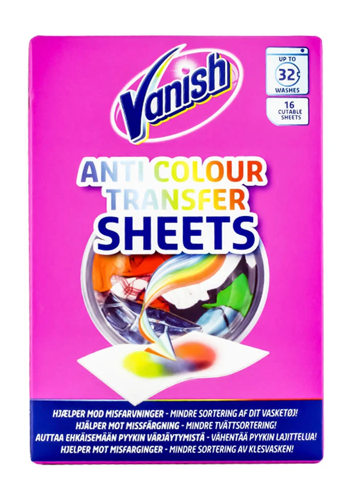 Vanish Absorbant de culoare 16 buc Anti Colour Transfer