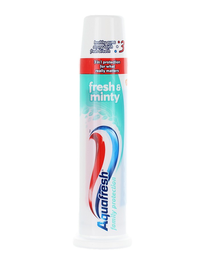 Aquafresh Pasta de dinti cu pompa 100 ml Fresh & Minty