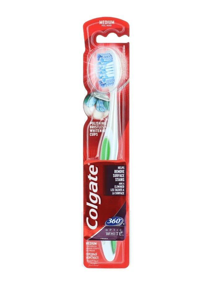 Colgate Periuta de dinti 1 buc 360 Optic White Medium