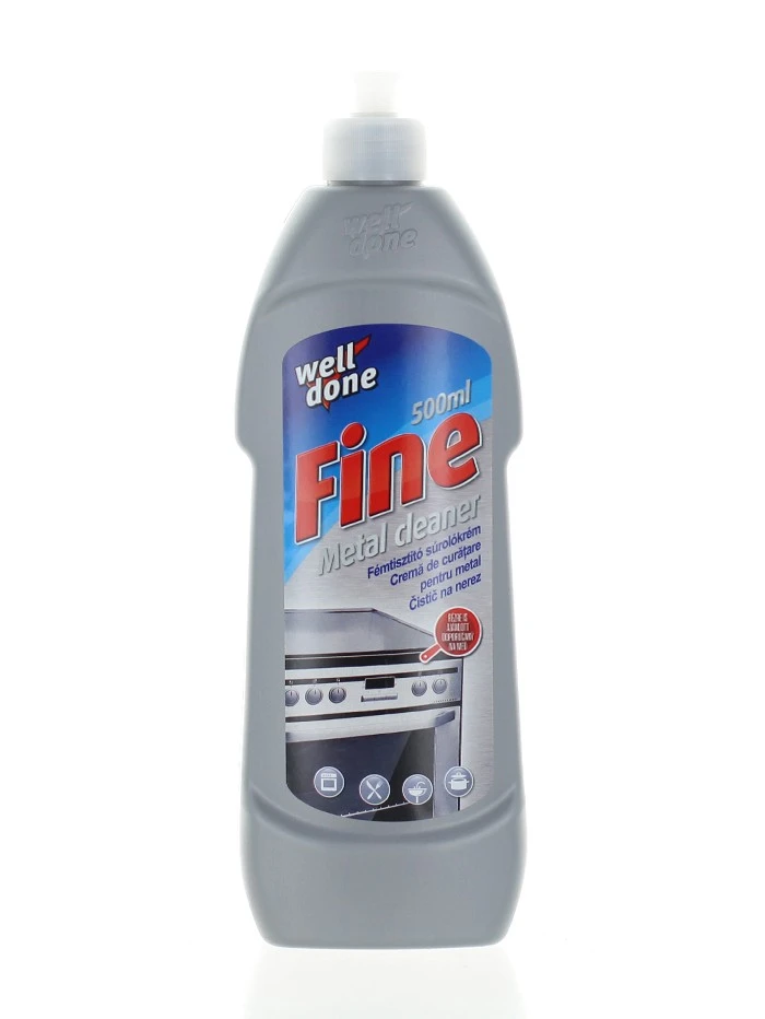 Well Done Fine Crema de curatat pentru suprafete metalice 500 ml