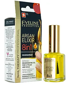 Eveline Tratament Unghii 12 ml Argan Elixir 8 in1