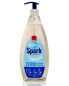 Sano Detergent pentru vase cu pompa 1 l Spark Zero Coloranti&Parfum