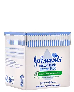 Johnson's Baby Betisoare igienice din bumbac 200 buc 