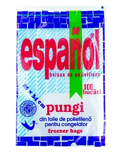 Espanol Pungi pentru congelator 100 buc 25x34cm