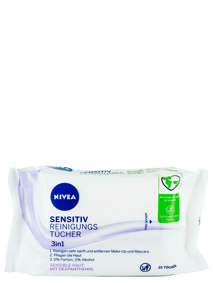 Nivea Servetele demachiante 25 buc 3 in 1 Sensitiv